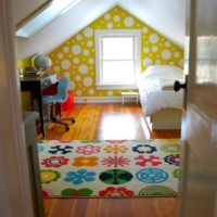 attic design in the nursery