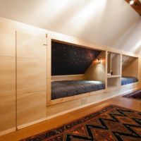 attic design in the house photo