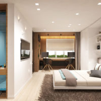 reka bentuk studio apartmen 30 m persegi foto dalaman