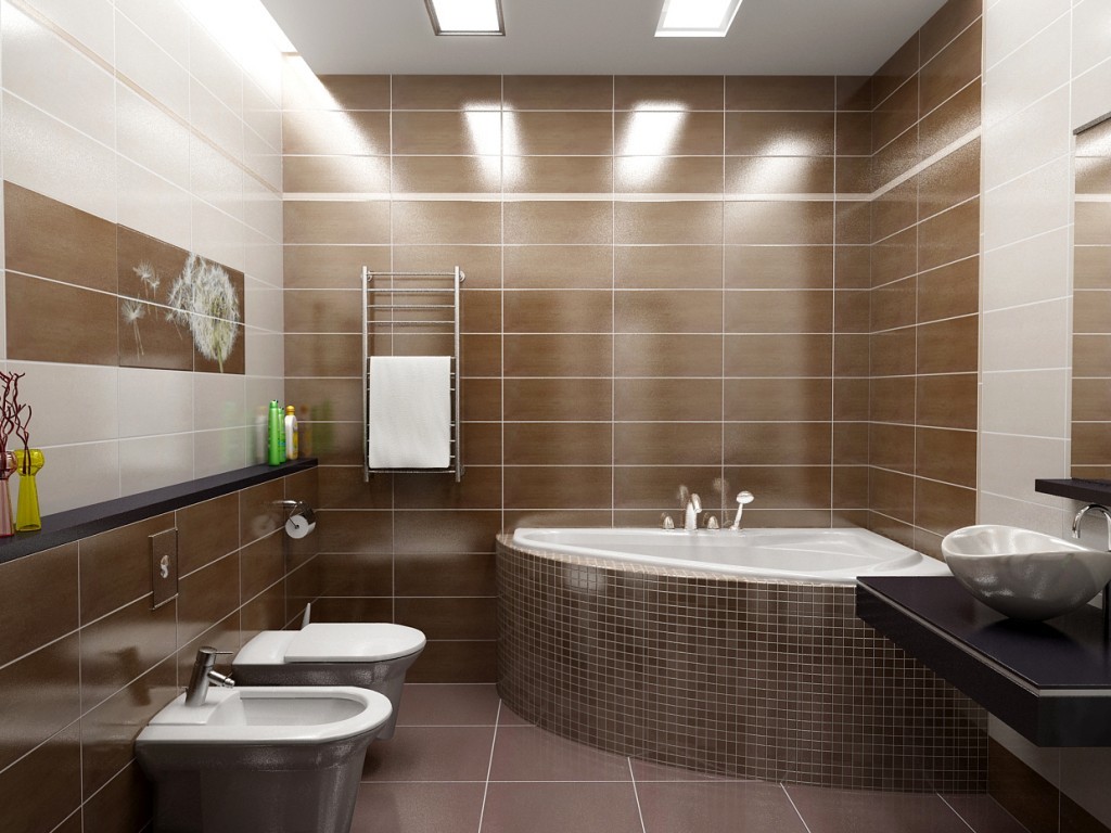 design delle piastrelle del bagno