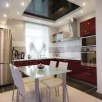 Cucina design soffitto di 6 mq