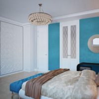 conception d'une petite chambre blanche-bleue