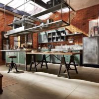 loft style kitchen