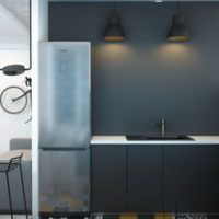 cucina nel design dell'idea di Krusciov