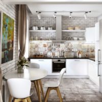 cucina nell'interno di Krusciov