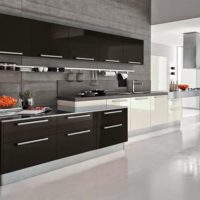 black kitchen photo