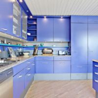 cucina in foto blu