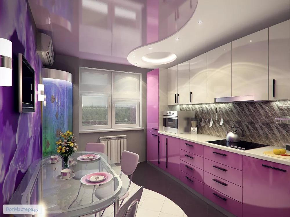 lilac kitchen