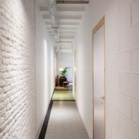 small corridor hallway in Khrushchev design photo