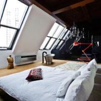 attic in a private house