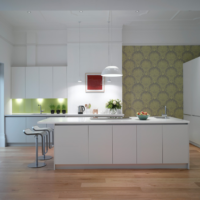 wallpaper for kitchen design photo