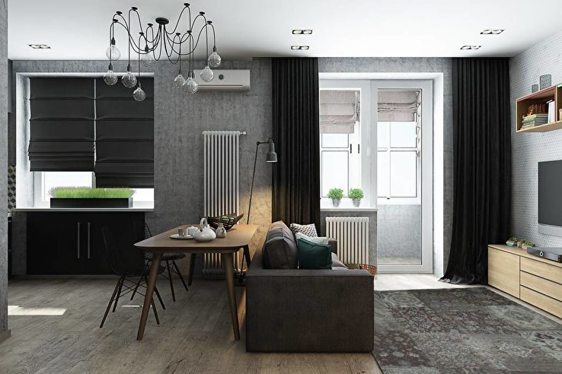 studio apartment 42 sq m decor