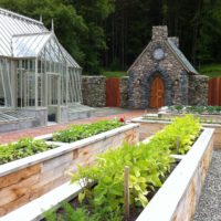 jardin avec des lits idées de photo de chalet d'été