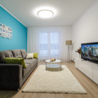 ceiling in the living room interior photo