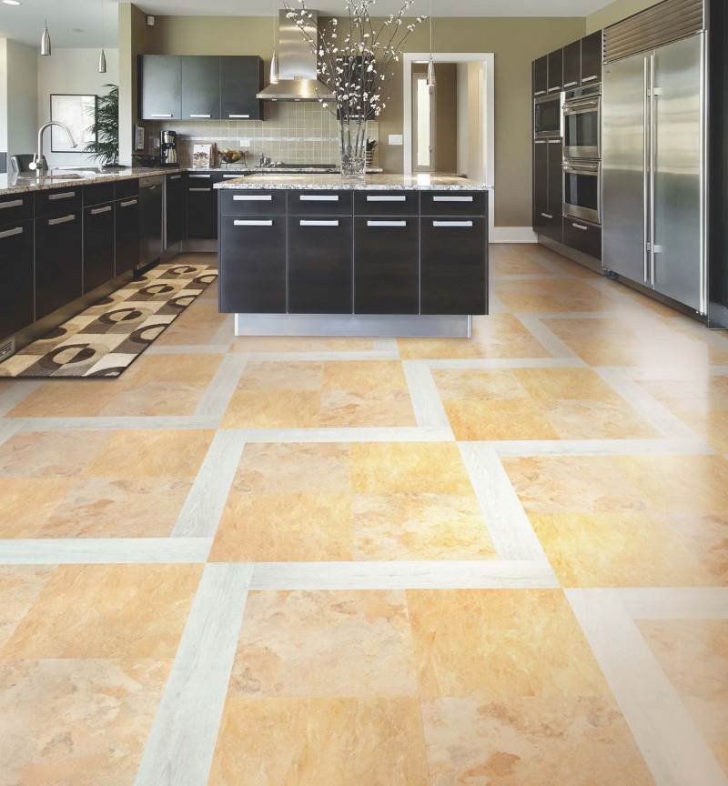 vinyl tile in the kitchen