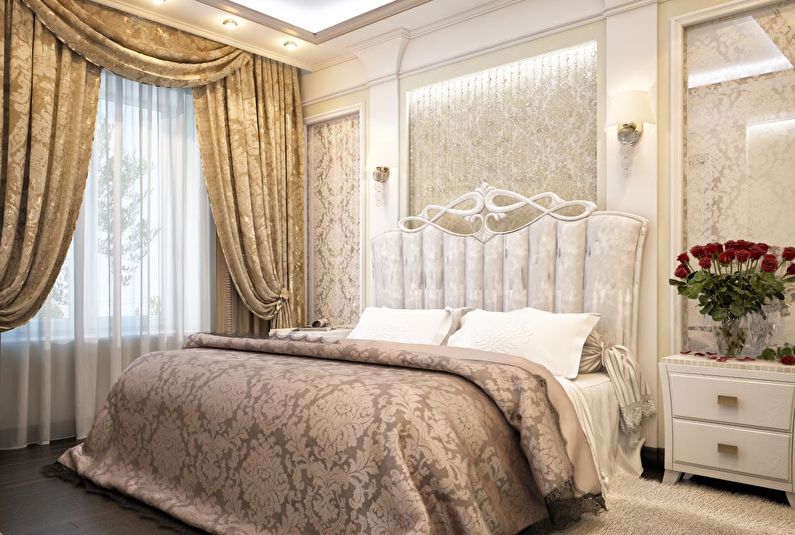 klasični dekor spavaće sobe