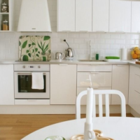 white kitchen set bright kitchen