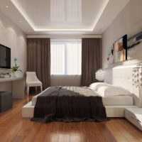 white ceiling in the bedroom