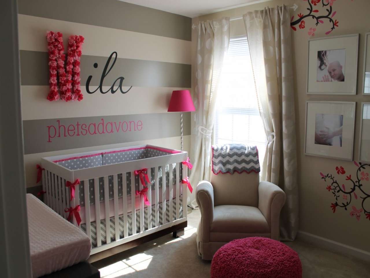 chambre d'enfant design dans la chambre des parents