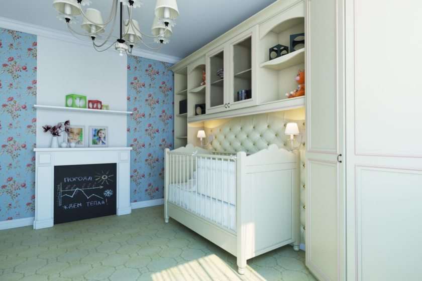 nursery in the bedroom