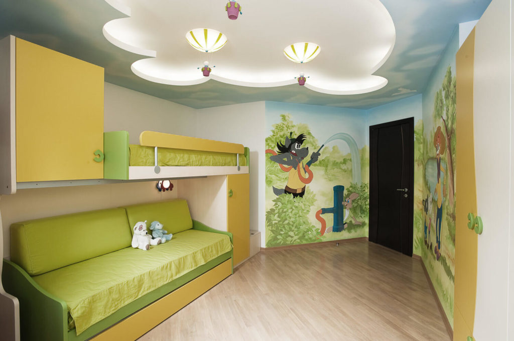 ceiling design in a nursery