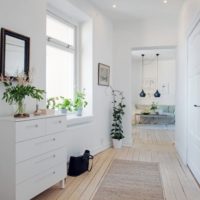 hallway design in white