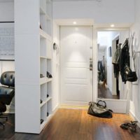 hallway design in white interior