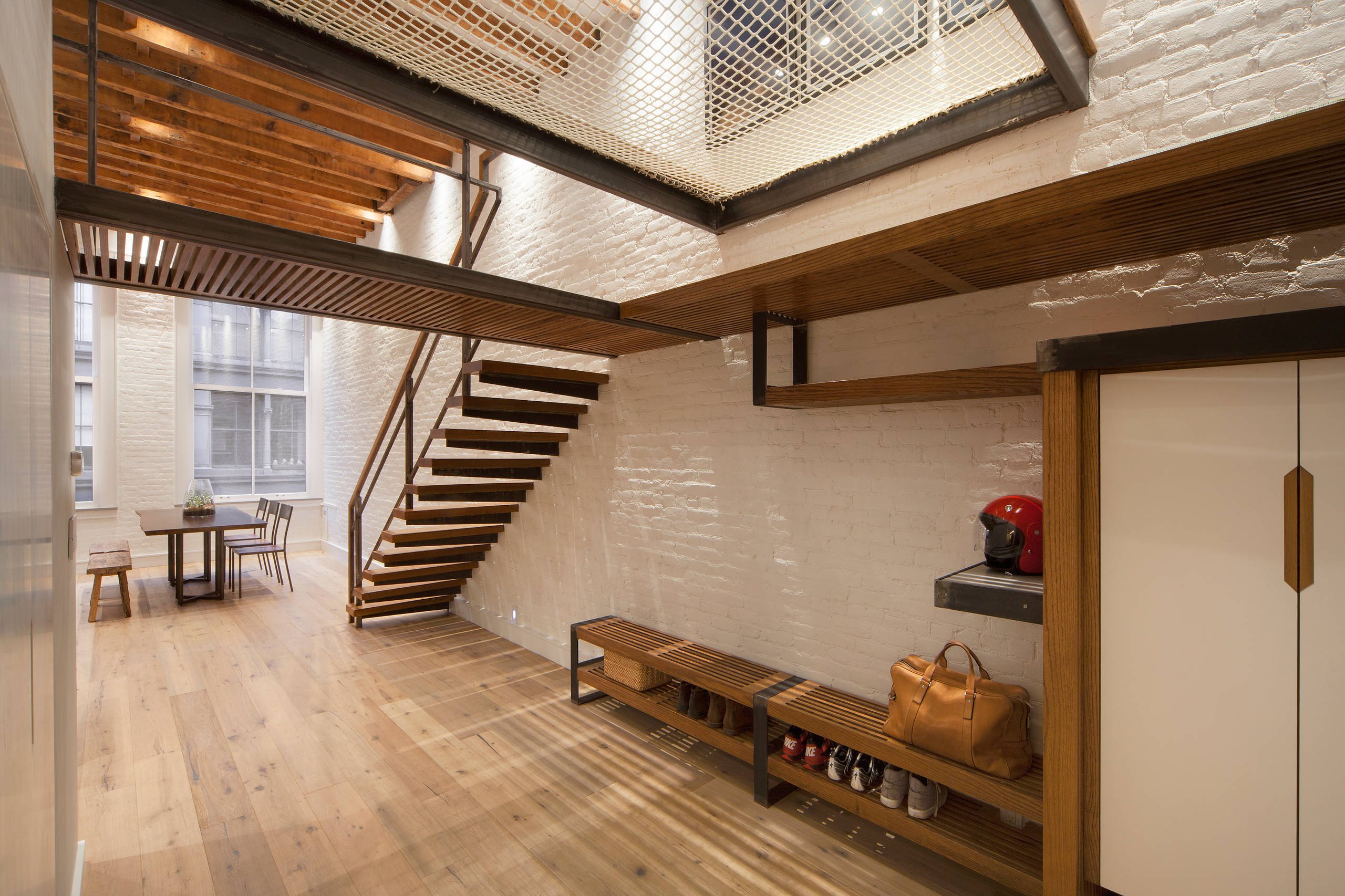 hallway interior with stairs