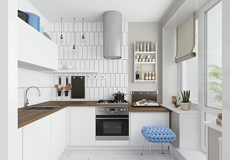 foto di design cucina rettangolare