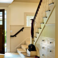 hallway with stairs