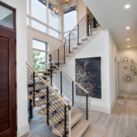 staircase to the second floor in a private house