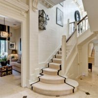 staircase in the hallway stylish interior