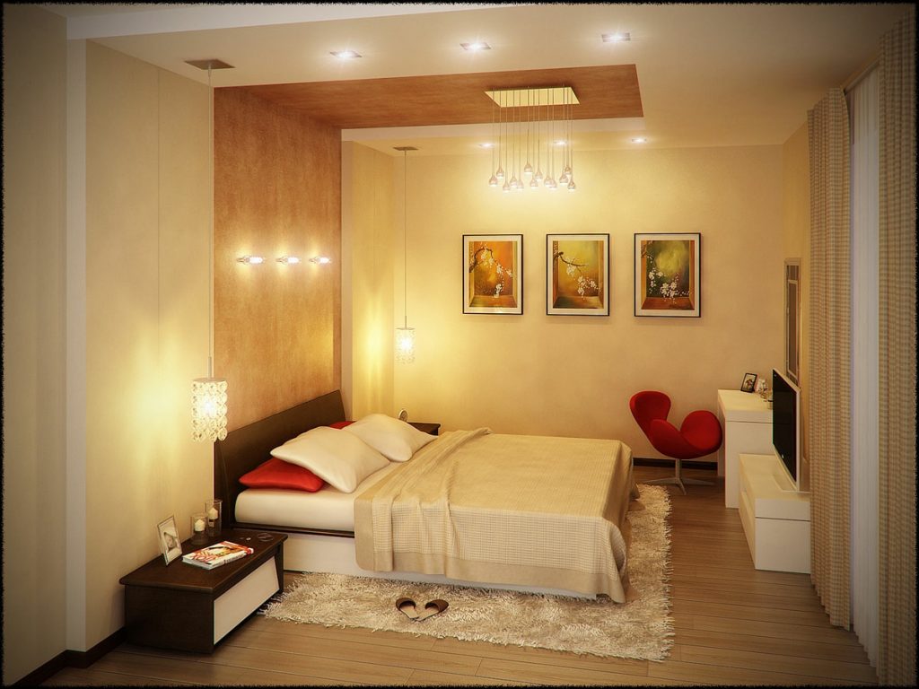 lighting in a small bedroom