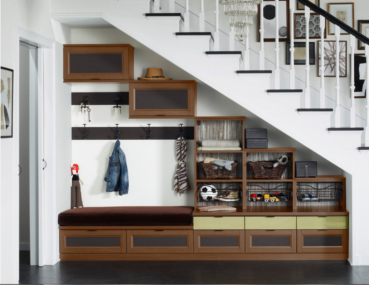 hallway with stairs