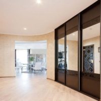 hallway in an apartment in a panel house layout photo