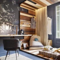 rectangular room stylish interior