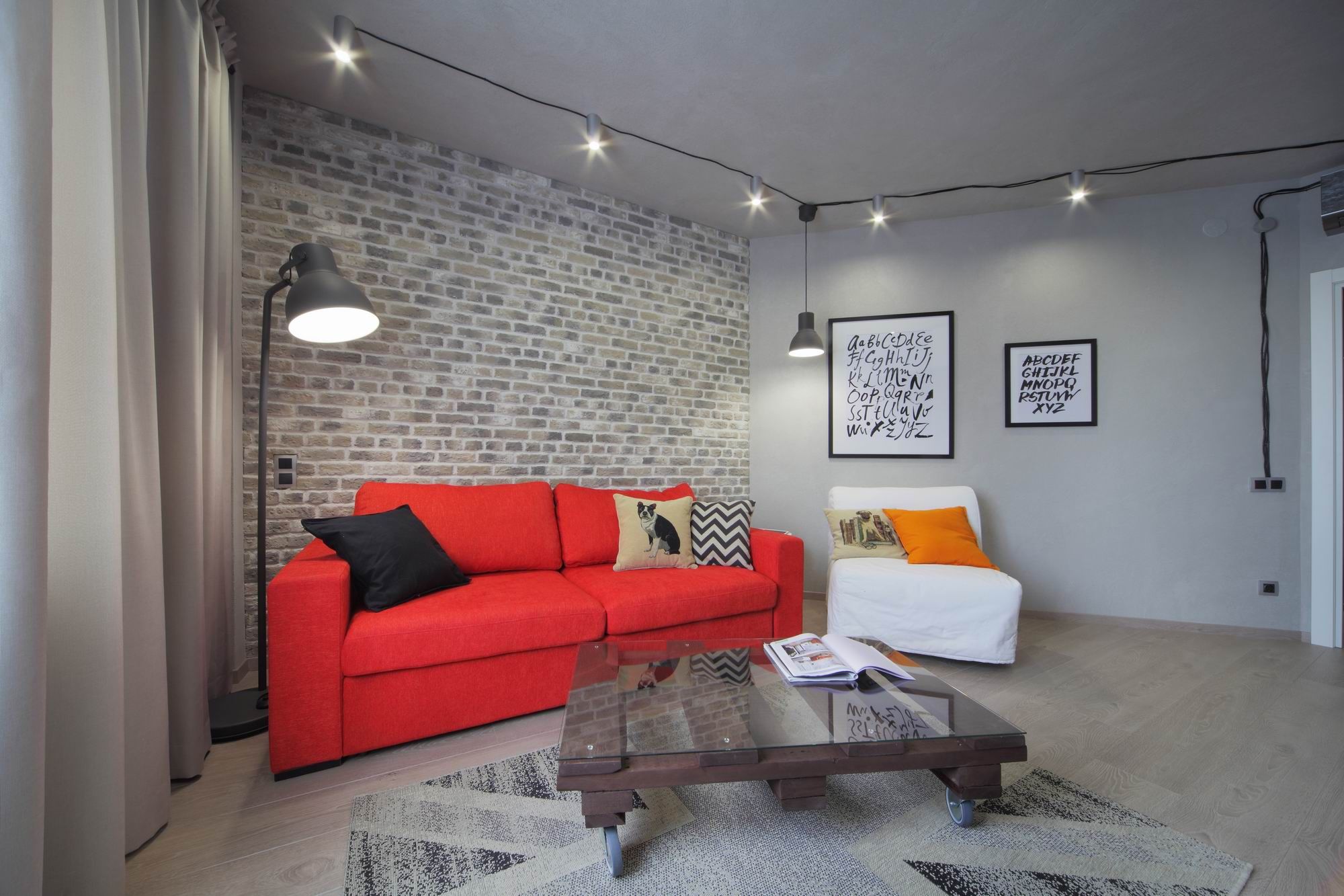 conception d'appartement de style loft