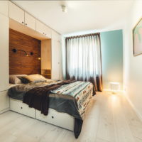 moderna spavaća soba od 14 m2