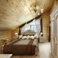 chambre dans une maison en bois