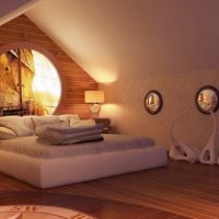 attic bedroom photo decor