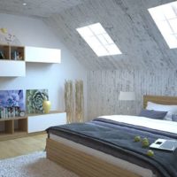 idées de design de chambre mansardée