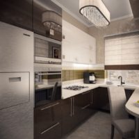 Visualisasi 3D foto reka bentuk apartmen