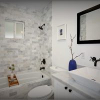 white tiles for the bathroom