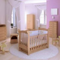 dječja soba za novorođenče ružičaste unutrašnjosti
