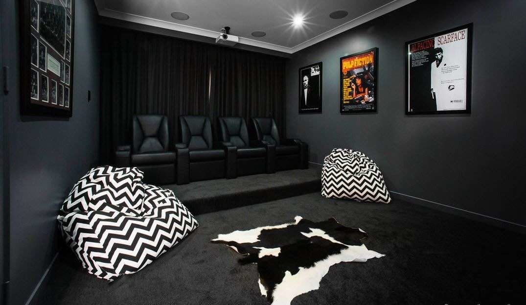 design home theater in nero