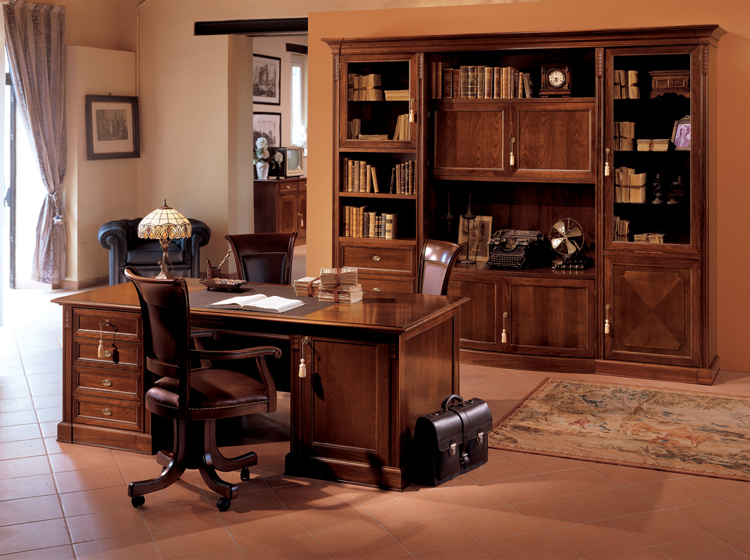 furniture in the office of the head