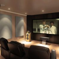 idee per interni di design home theater