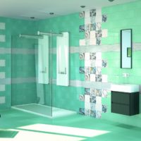 design delle piastrelle del bagno