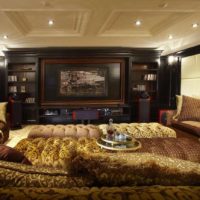 interior design per l'home theater