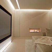 foto di interior design home cinema